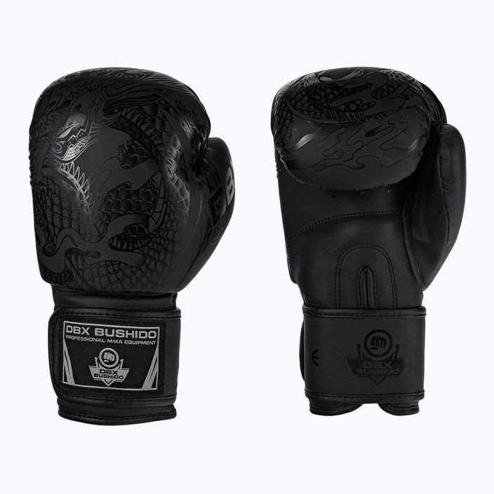 DBX BUSHIDO "Black Dragon" boxerské rukavice čierne B-2v18 3