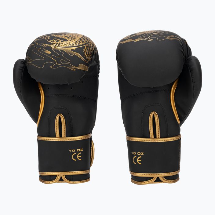 DBX BUSHIDO "Gold Dragon" boxerské rukavice zlaté/čierne 2