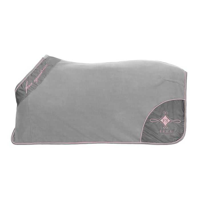 Fleecová deka pre kone Fera Lamina sivo-ružová 4.14.la. 2
