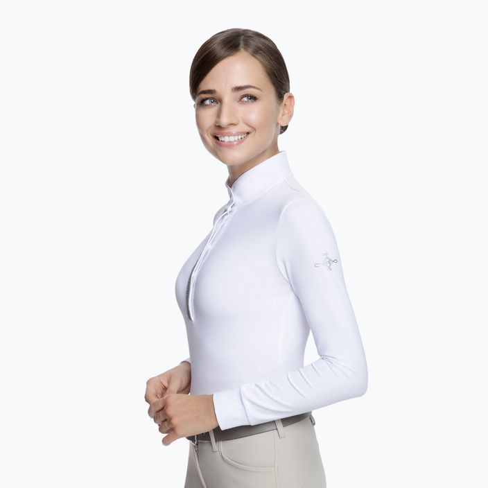 Fera Stardust dámske súťažné tričko s dlhým rukávom bielo-modré 1.1.l 3