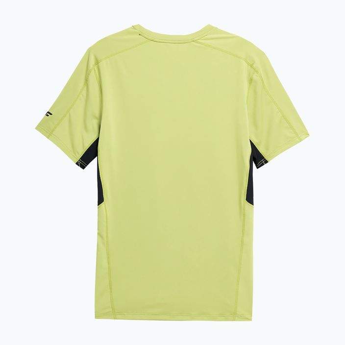 Pánske tréningové tričko 4F zelené 4FSS23TFTSM404-45S 2