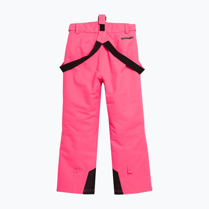 Detské lyžiarske nohavice 4F F353 hot pink neon 8