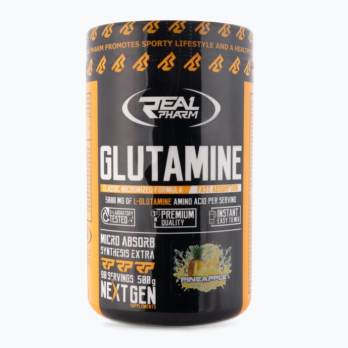 Glutamín Real Pharm aminokyseliny 500g ananás 666480