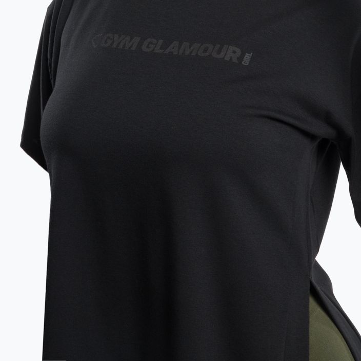 Dámske tréningové tričko Gym Glamour Glamour Black 417 4