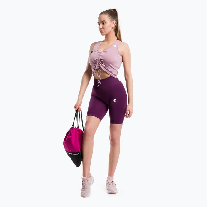 Dámsky tréningový top Gym Glamour Drawstring Pink 447 2