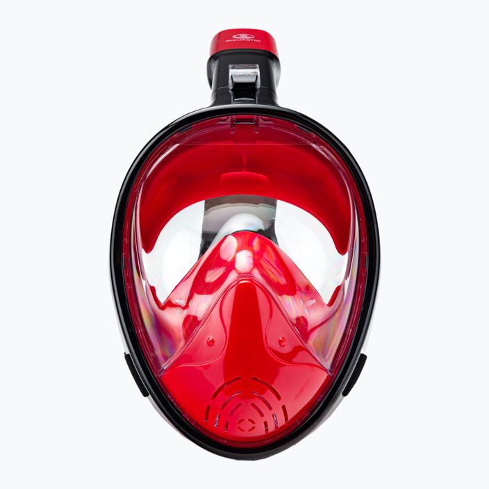 Celotvárová maska na šnorchlovanie AQUASTIC červená SMA-01SC 2