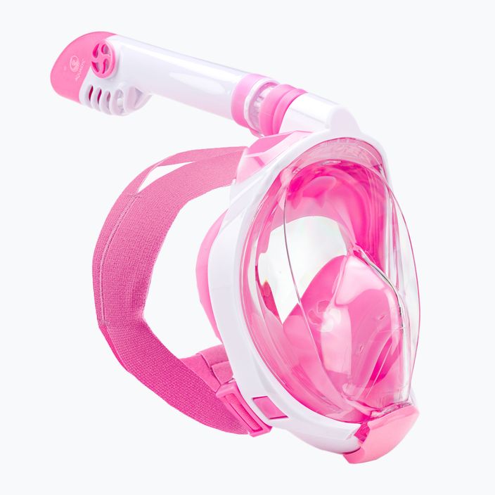 Detská celotvárová maska na šnorchlovanie AQUASTIC ružová SMK-01R