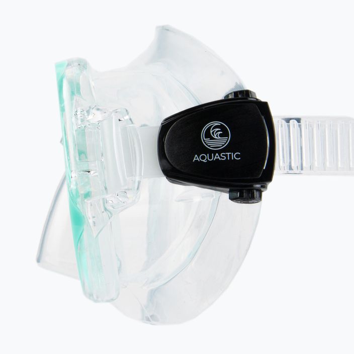 Šnorchlovací set AQUASTIC maska + šnorchel modrý MSA-01N 7