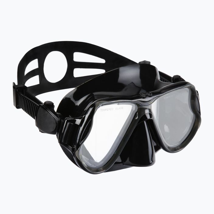 Šnorchlovací set AQUASTIC Maska + šnorchel čierny MSA-01C 2