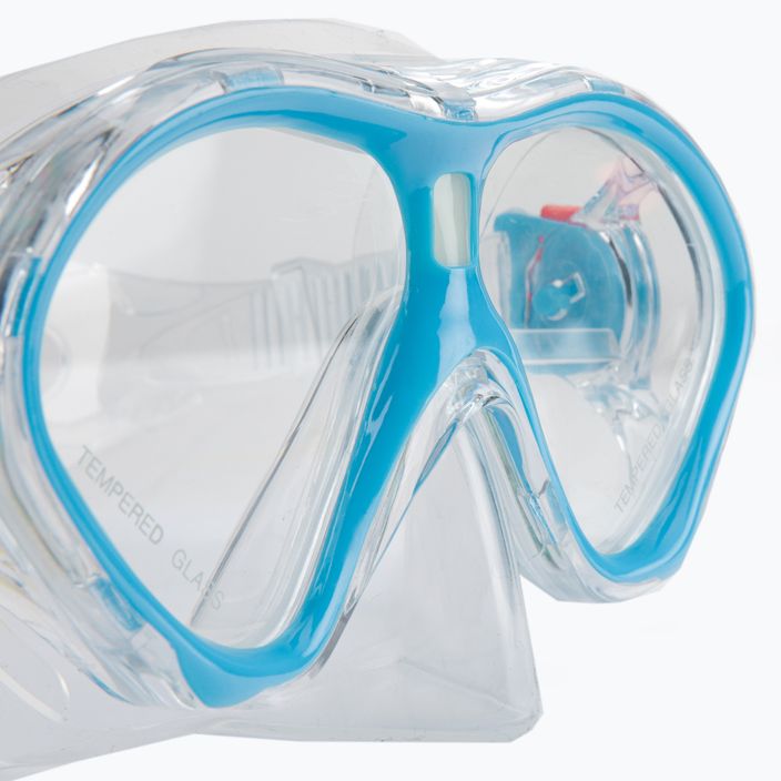 Detský set na šnorchlovanie AQUASTIC Maska + šnorchel modrá MSK-01N 8