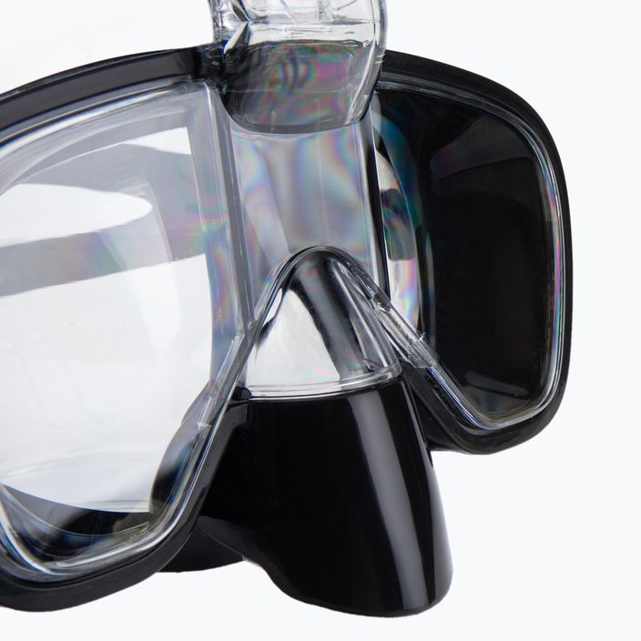 Šnorchlovací set AQUASTIC Maska + šnorchel čierny SMFK-01SC 11