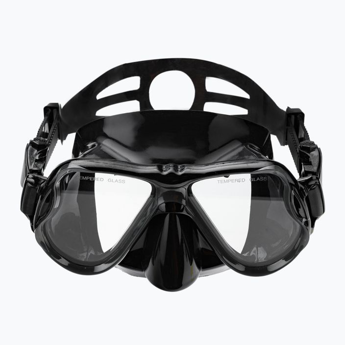 Šnorchlovací set AQUASTIC Maska + plutvy + šnorchel čierny MSFA-01SC 11