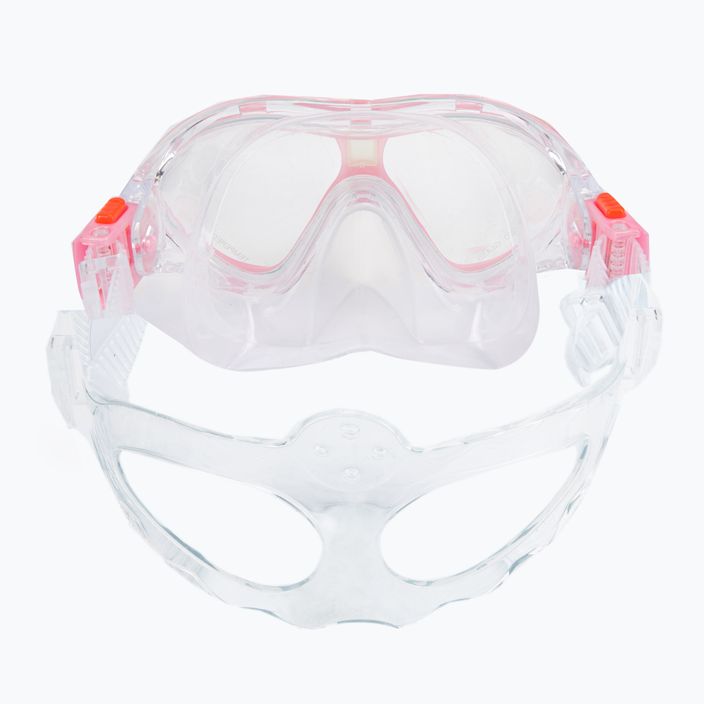 Detský set na šnorchlovanie AQUASTIC Maska + plutvy + šnorchel ružový MSFK-01SR 14