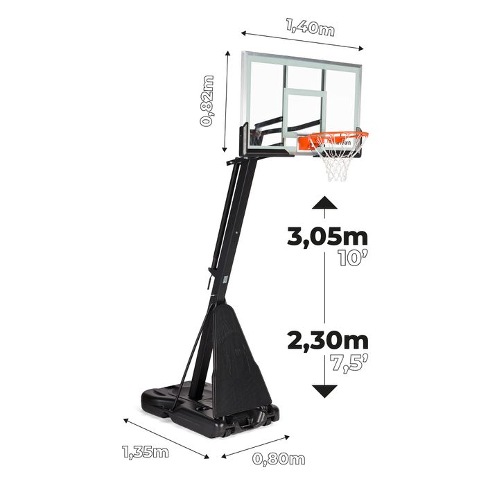 Basketbalový kôš OneTeam BH01 black OT-BH01 13