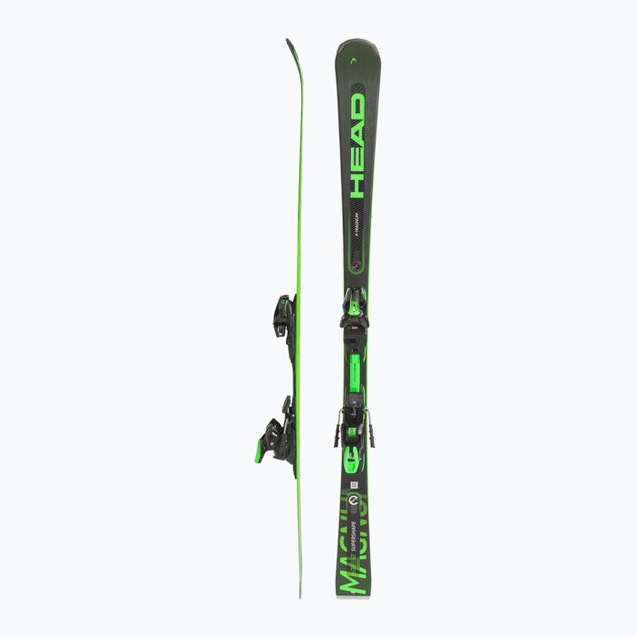 Zjazdové lyže HEAD Supershape e-Magnum SW SF-PR + PRD 12 black/neon green 2