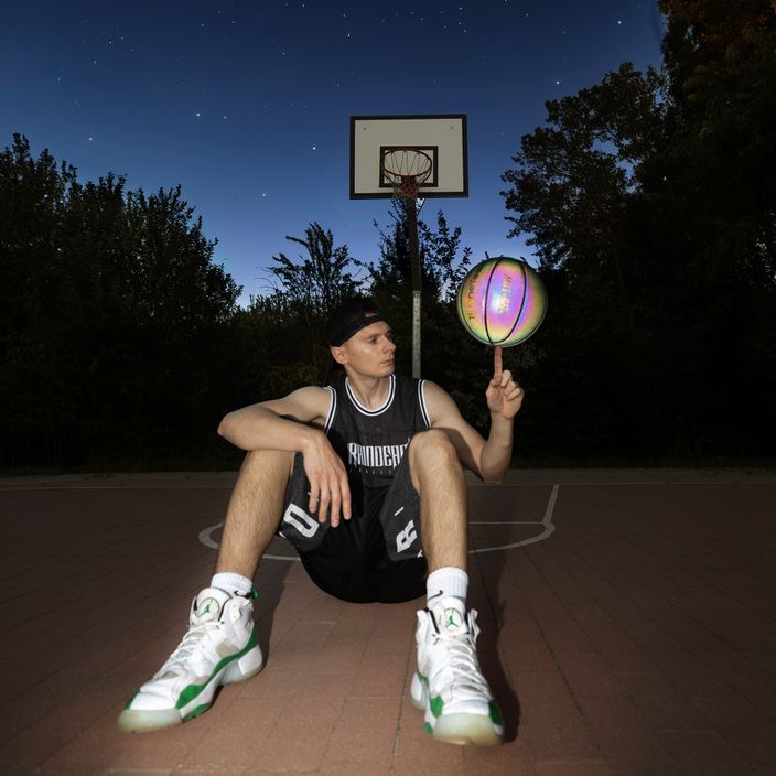 Basketbalová lopta OneTeam Basketball Holographic Black 13