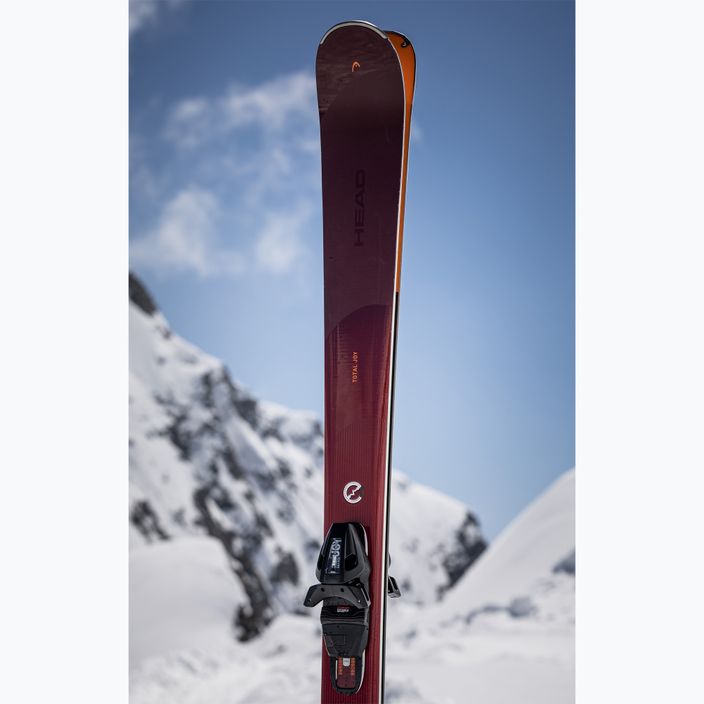 Dámske zjazdové lyže HEAD e-total Joy SW SLR Joy Pro + Protector SLR 11 GW dark red/orange 4