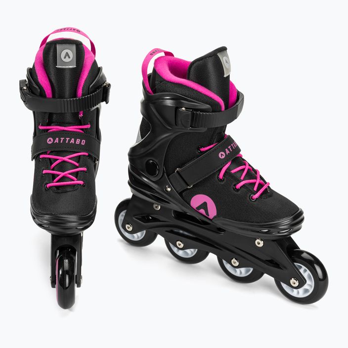 Dámske kolieskové korčule ATTABO Cyclone black/pink 16