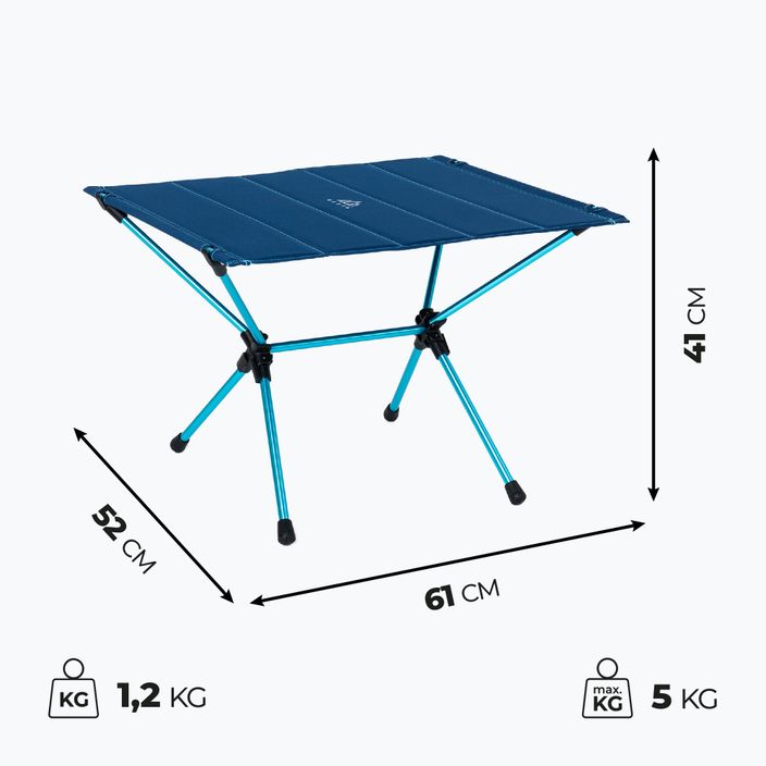 Turistický stôl KADVA Tablo ultraľahký modrý 2