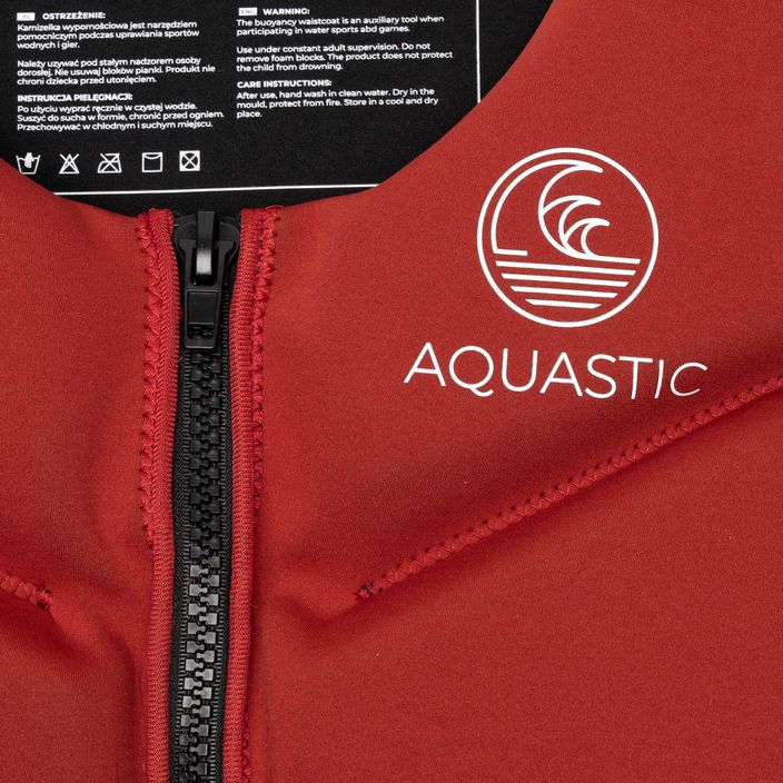 Pánska plávacia vesta AQUASTIC AQS-LVM červená 3