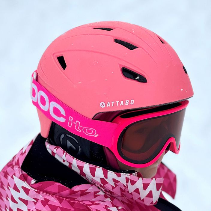 Detská lyžiarska prilba ATTABO S200 pink 10