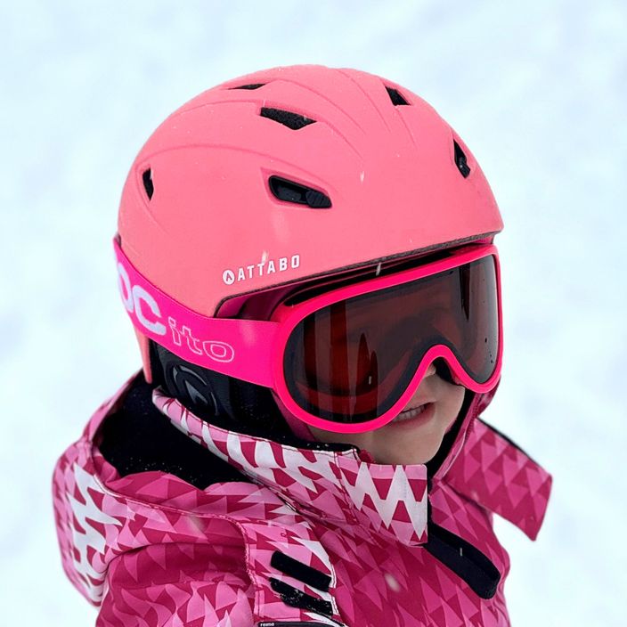 Detská lyžiarska prilba ATTABO S200 pink 9