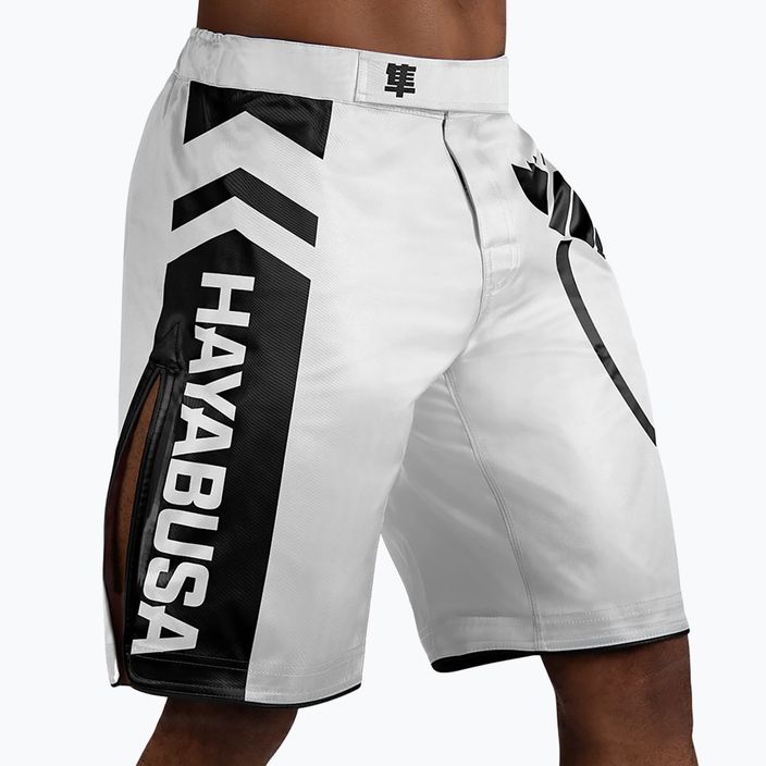 Hayabusa Icon Fight tréningové šortky biele ICFS-WH-M 2