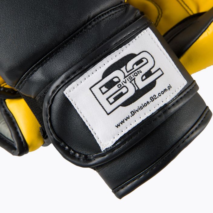 Boxerské rukavice Division B-2 čierno-žlté DIV-TG01 5