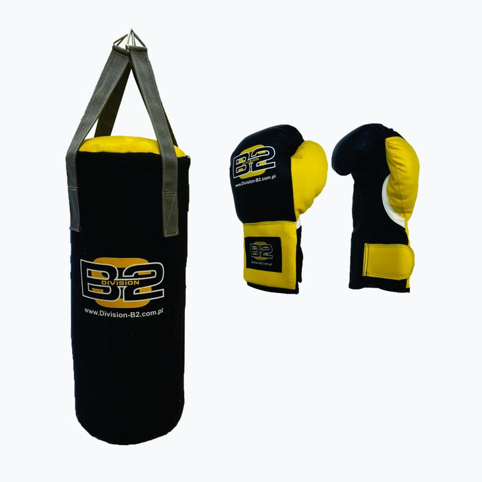 Divízia B-2 detský boxerský set 7kg vrece + 6oz boxerské rukavice čierne DIV-JBS0002 10