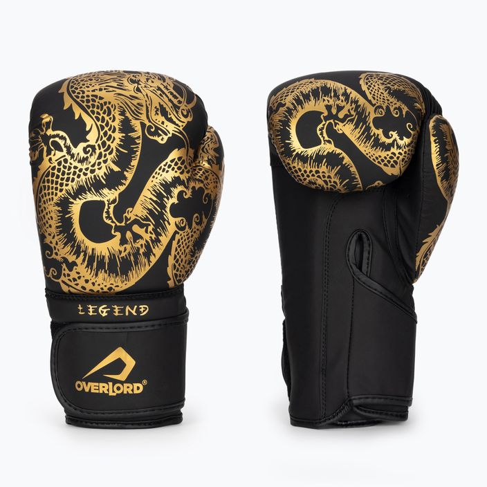 Boxerské rukavice Overlord Legend čierno-zlaté 100001-BK_GO 3