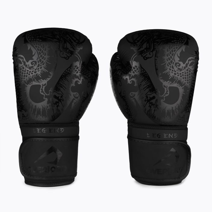 Boxerské rukavice Overlord Legend zo syntetickej kože čierne 100001-BK