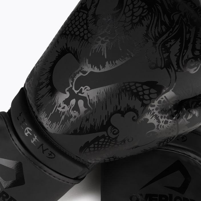 Boxerské rukavice Overlord Legend zo syntetickej kože čierne 100001-BK 5