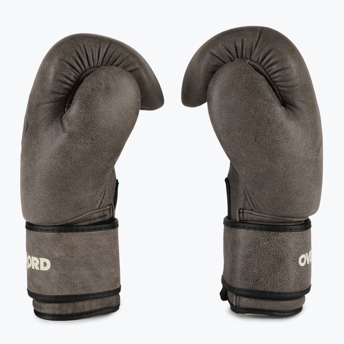 Hnedé boxerské rukavice Overlord Old School 100006-BR 4