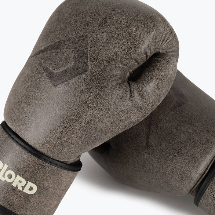 Hnedé boxerské rukavice Overlord Old School 100006-BR 5