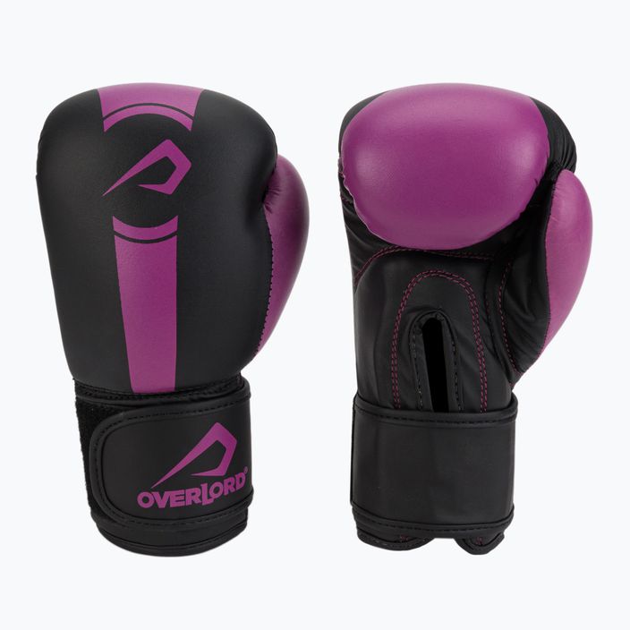 Detské boxerské rukavice Overlord Boxer čierno-ružové 100003-PK 3