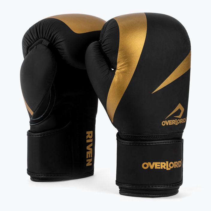 Čierno-zlaté boxerské rukavice Overlord Riven 100007 7