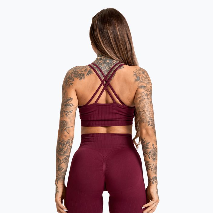 Tréningová podprsenka Gym Glamour Push Up 2.0 merlot 3