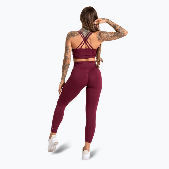 Tréningová podprsenka Gym Glamour Push Up 2.0 merlot 5