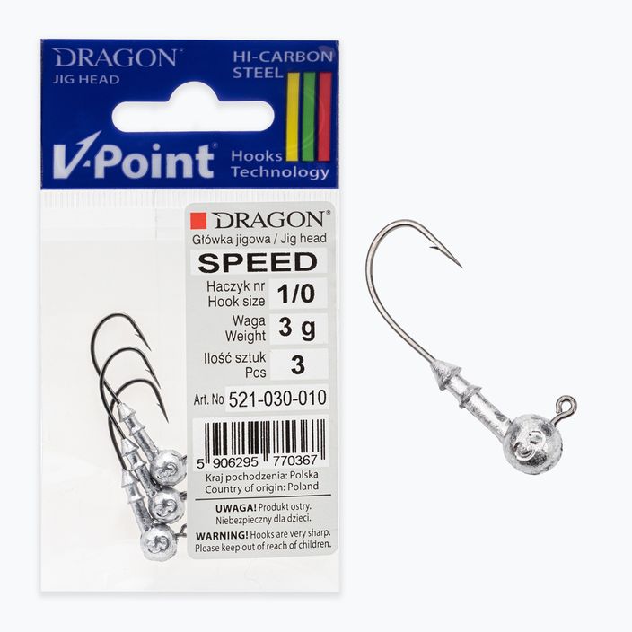 Dragon V-Point Speed 3g 3ks jigová hlava čierna PDF-521-030-010