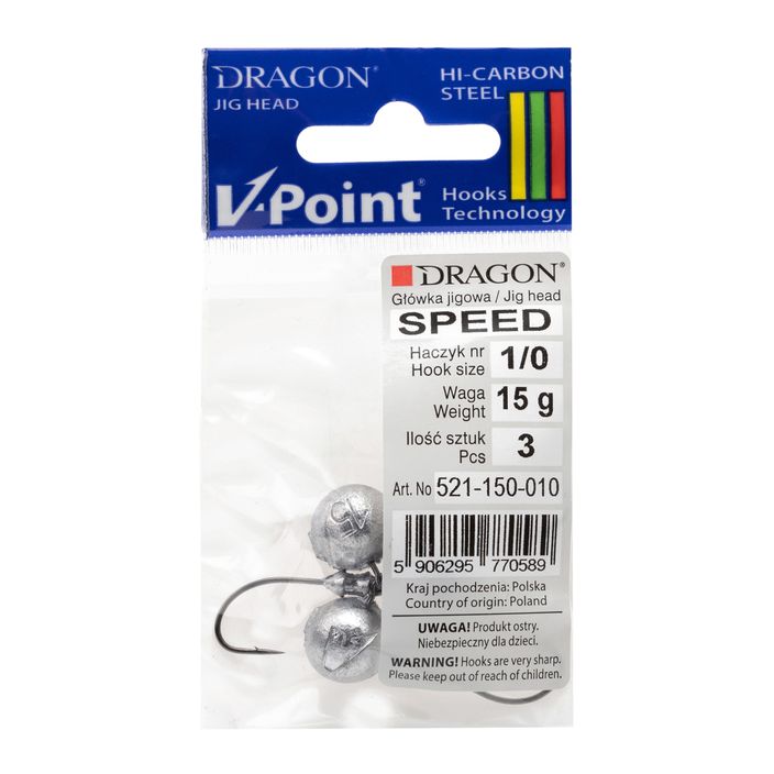Dragon V-Point Speed 15g 3ks jigová hlava čierna PDF-521-150-010 2