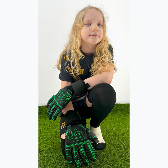 Detské brankárske rukavice Football Masters Symbio NC green 3