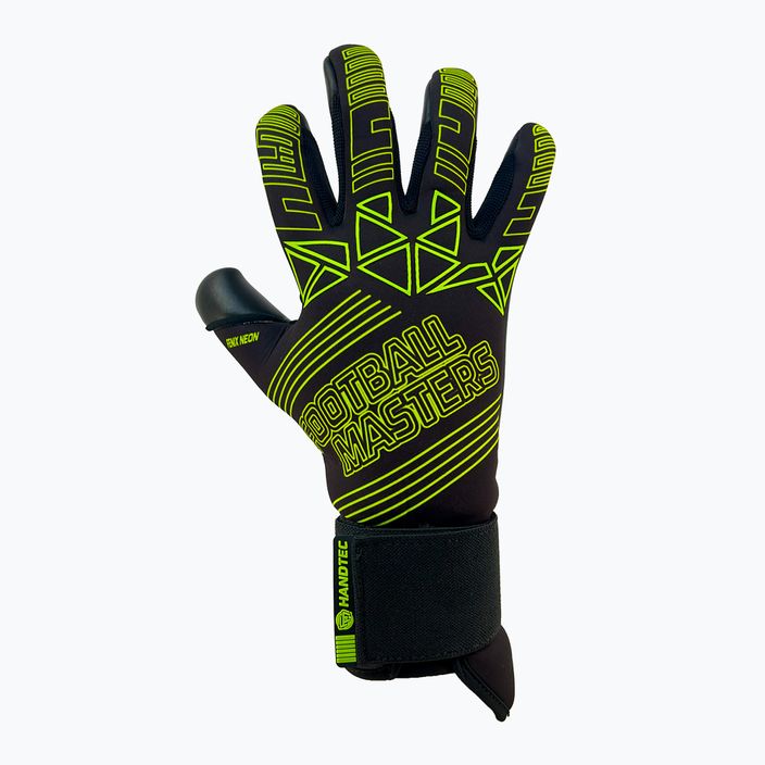 Detské brankárske rukavice Football Masters Fenix green fluo