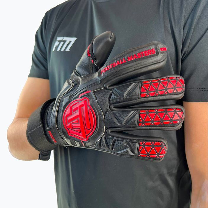 Brankárske rukavice Football Masters Voltage Plus NC black/red 4
