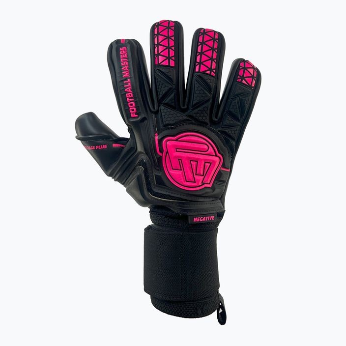 Brankárske rukavice Football Masters Voltage Plus NC black/pink