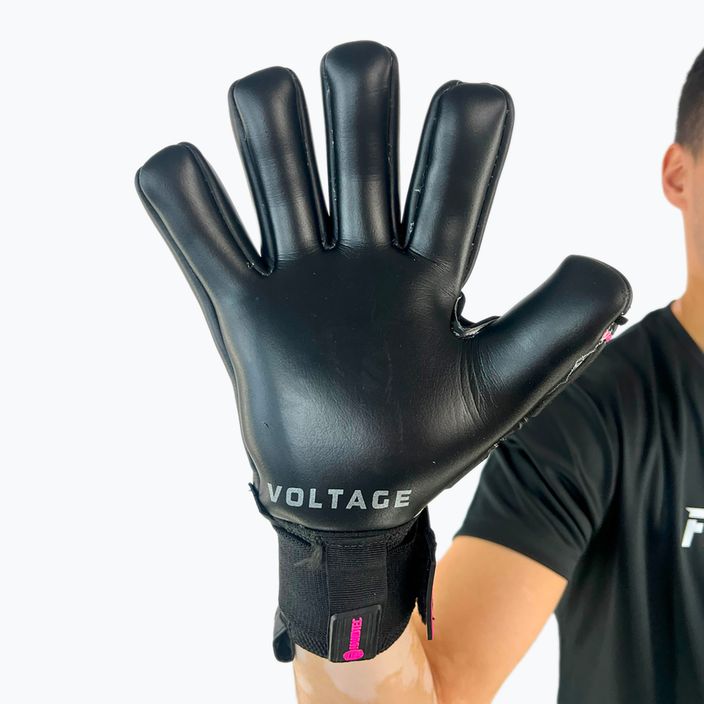 Brankárske rukavice Football Masters Voltage Plus NC black/pink 5