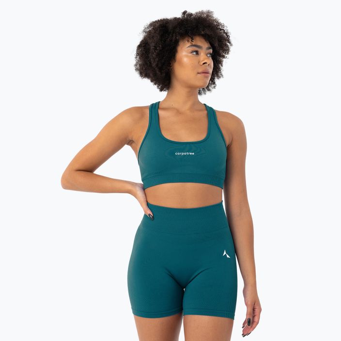 Carpatree Blaze Seamless deep ocean blue fitness podprsenka 3