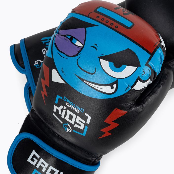Detské boxerské rukavice Ground Game Prodigy čierno-modré 4
