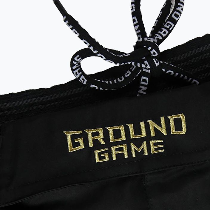 Pánske šortky Ground Game MMA Athletic Gold black MMASHOATHGOLD 4