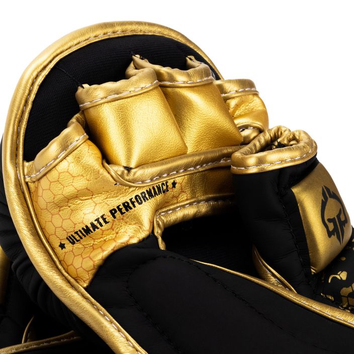 GroundGame MMA Cage Gold sparing rukavice čierne MMAGLOCGOLDSM 5