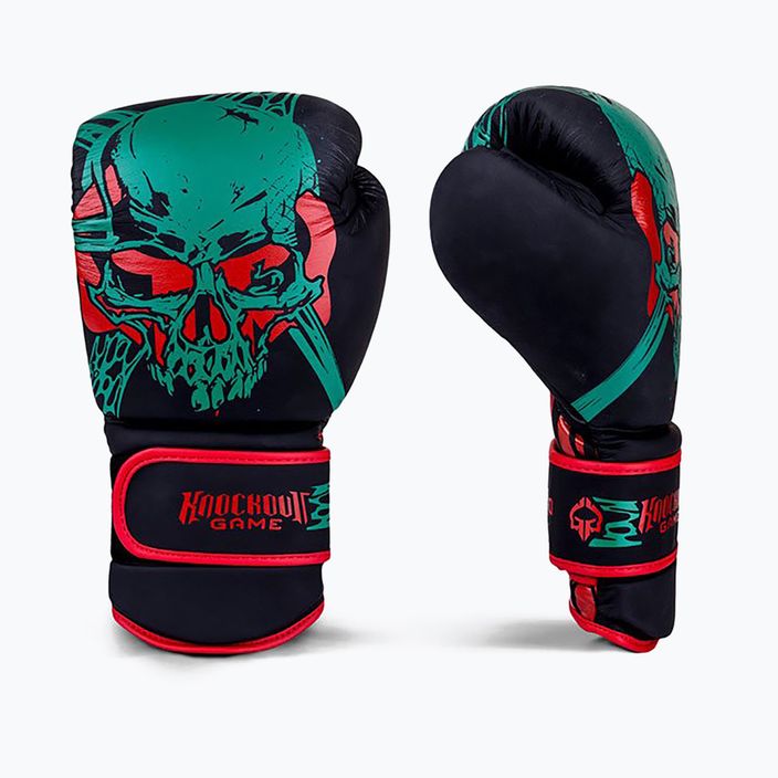 GroundGame Toxic boxerské rukavice čierne 21BOXGLOTOX10 2